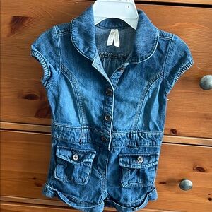 Kids Denim Short-Sleeve Jacket